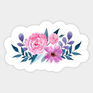 Watercolor Floral Sticker